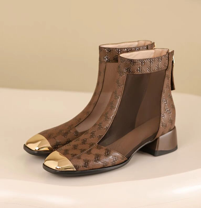 Celeste Mesh Ankle Boots