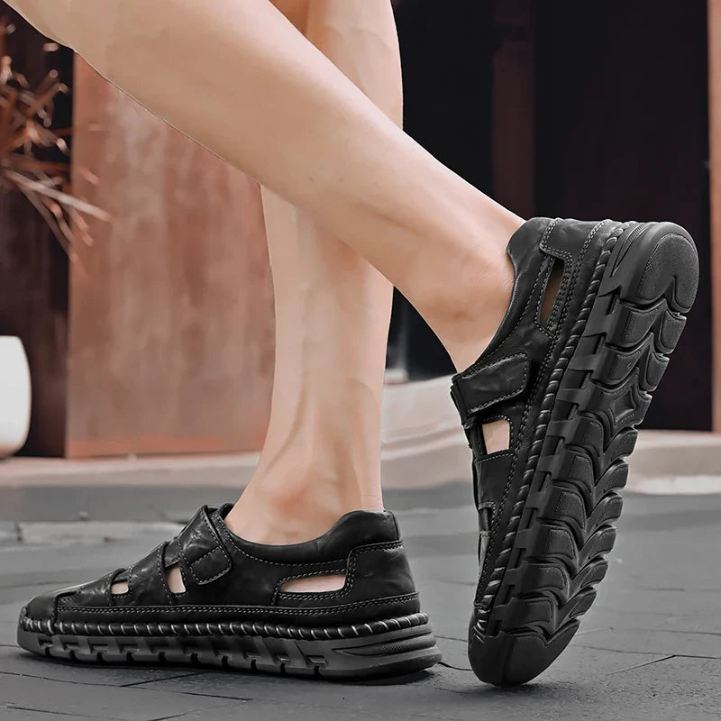 Wayport Leather Sandals