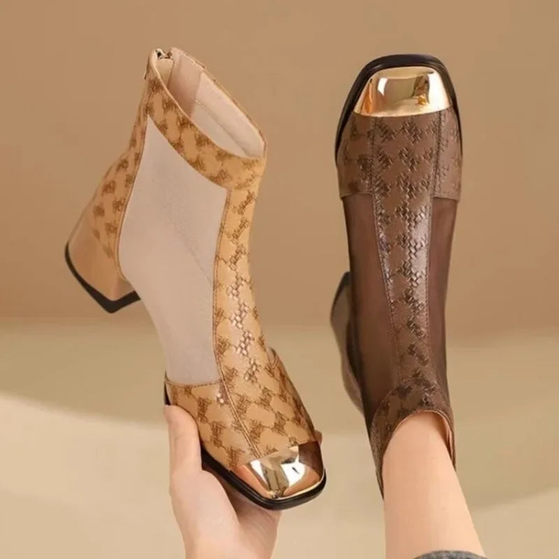 Celeste Mesh Ankle Boots