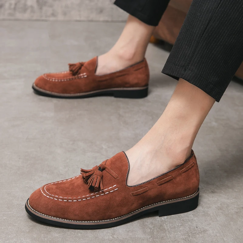 Belmont Tassel Suede Loafers